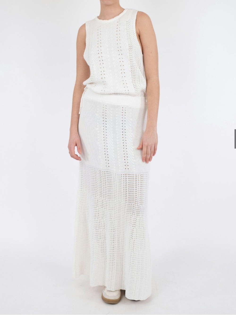 Neo Noir Women's Cream Knit Maxi Skirt 34/4